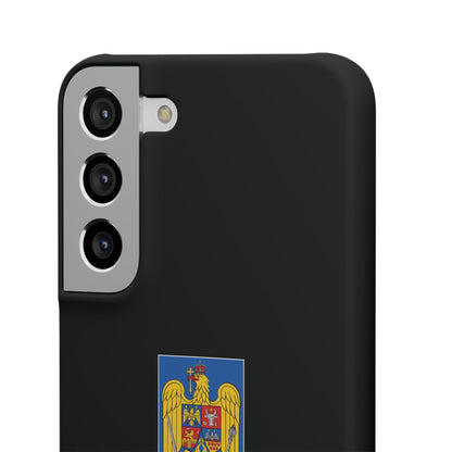 Husă cu stema României (color) și tricolor