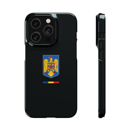 Husă cu stema României (color) și tricolor