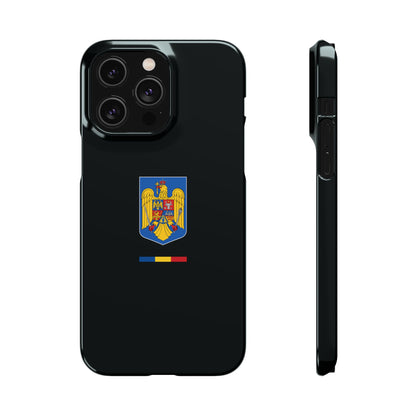 Husă cu stema României (color) și tricolor