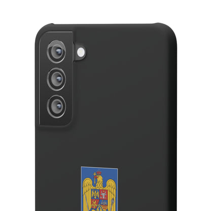 Husă cu stema României (color) și tricolor