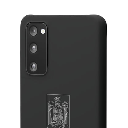 Husă cu stema României alb-negru si tricolor