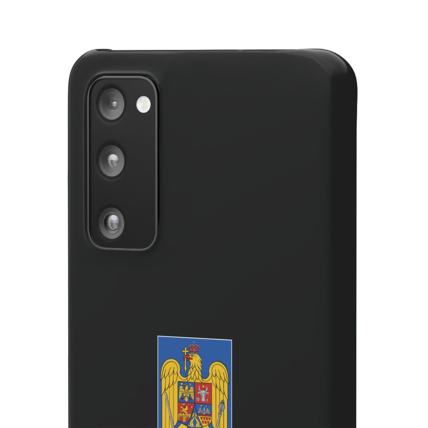 Husă cu stema României (color) și tricolor