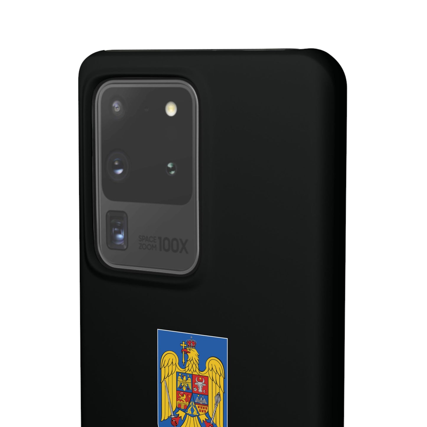 Husă cu stema României (color) și tricolor