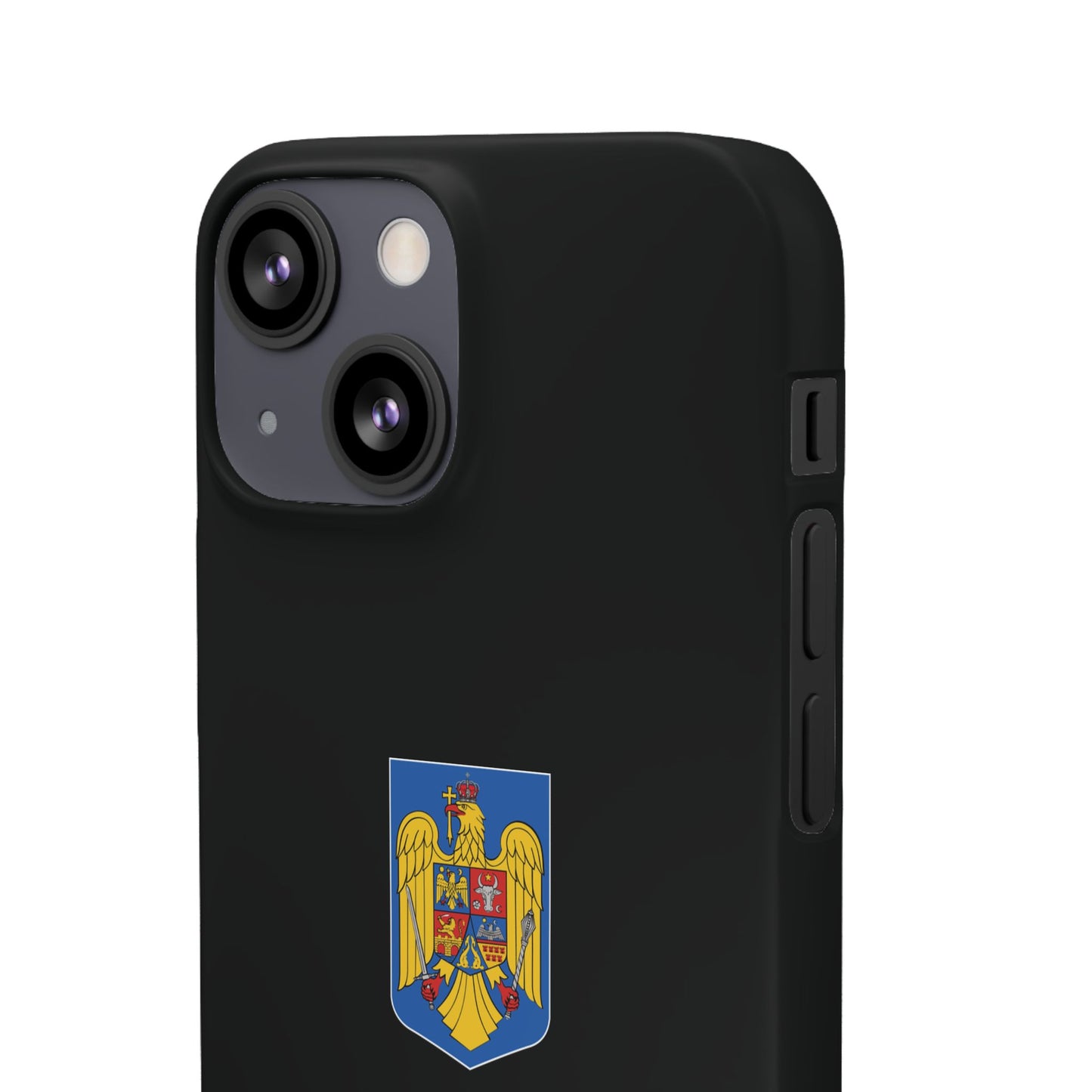 Husă cu stema României (color) și tricolor