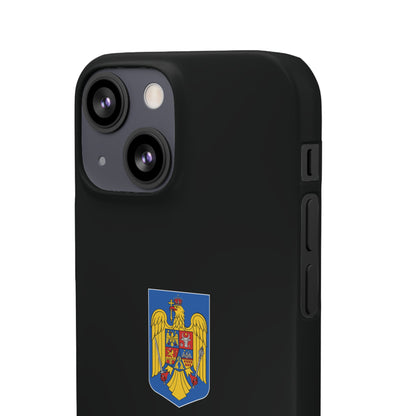 Husă cu stema României (color) și tricolor