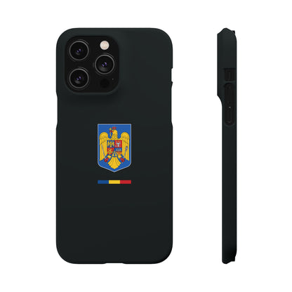 Husă cu stema României (color) și tricolor