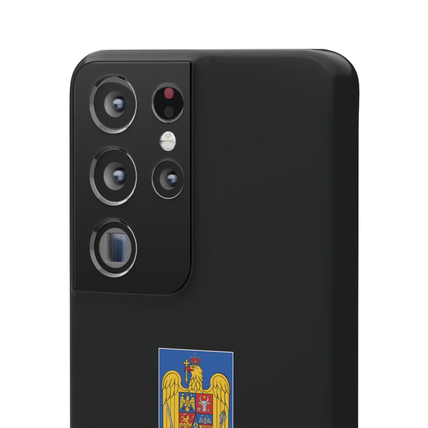 Husă cu stema României (color) și tricolor