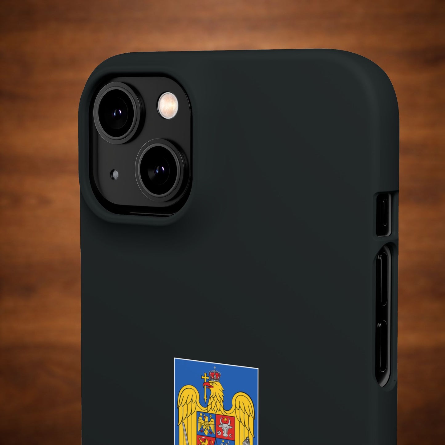 Husă cu stema României (color) și tricolor